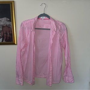 Pink and White Button Down